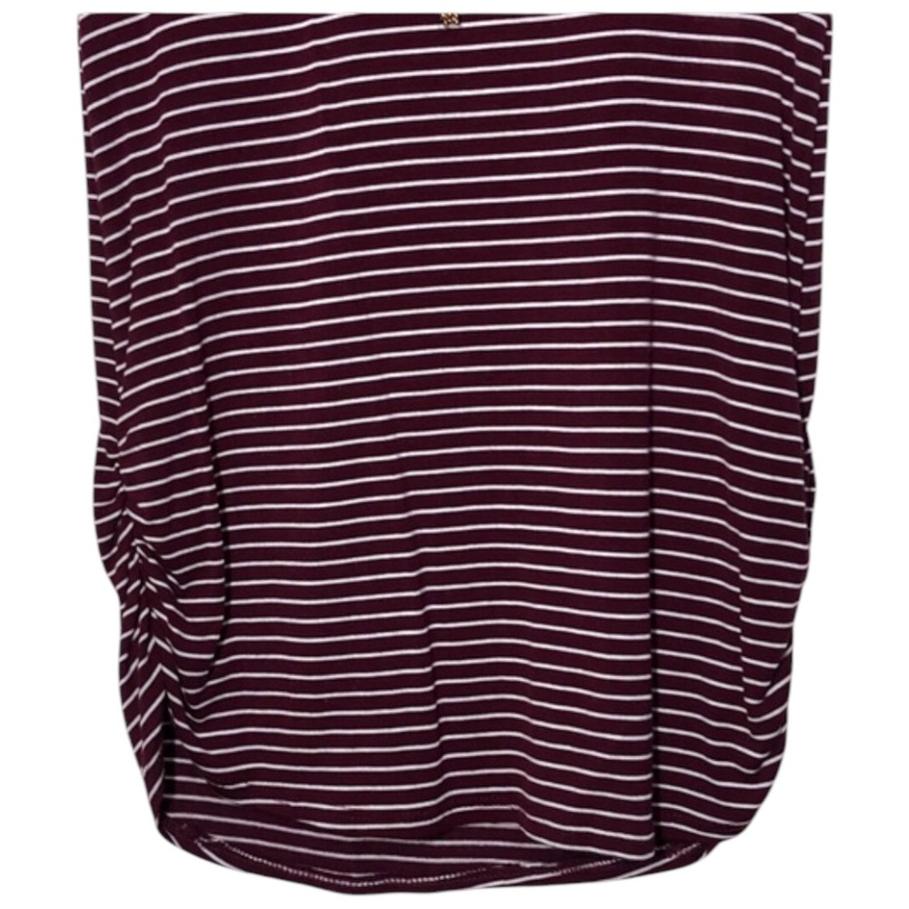 NWT Discreet Womens Floral and Striped Tunic Top with Detachable Necklace - Picture 5 of 6